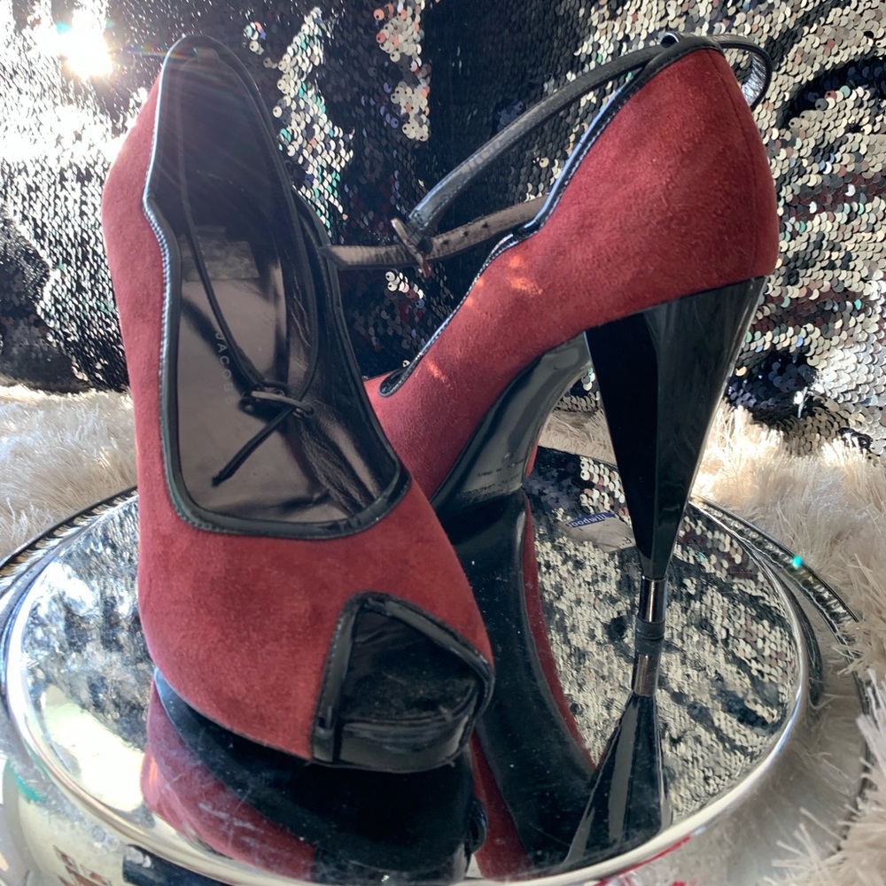 Marc By Marc Jacobs suede leather heels